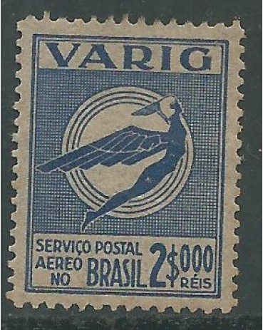 V-33 2.000 Réis, Azul escuro/Rosa 14.280 N