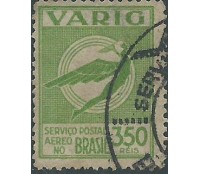 V-37 350 réis, verde 14.282 Carimbo será outro