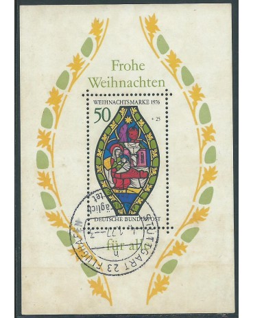 Alemanha Bundespost 1976 Natal 14.638 Carimbado