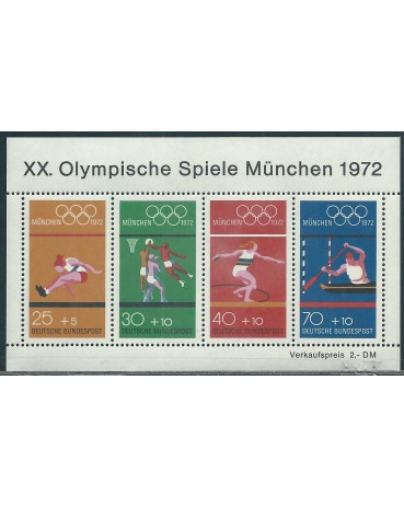 Alemanha Bundespost 1972 Olimpíadas  de Munique 14.655  Novo