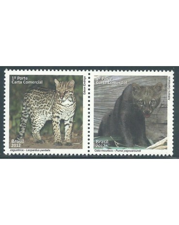 C3218/3217 - 2012 Jaguatirica-Gato Mourisco 14.942 Mint
