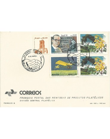 Franquia Postal, Dia Internacional da Mulher 8 de Março - 1990 -15.130