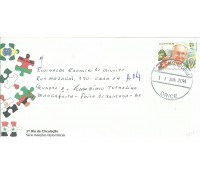 2014 Envelope Circulado de Fortaleza para Feira de Santana-Bahia, com selo do papa Francisco, 11/06/2014 - 15.415