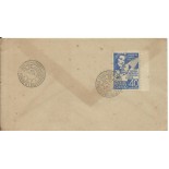 1947 Envelope da 1ª Jornada Brasileira de Puericultura e Pediatria ,R.Janeiro - D.F. 10.10.47 -15.442
