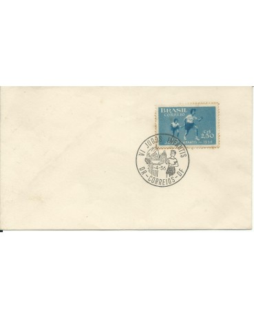 1956 Envelope do VI Jogos Infantis  DR - DF, 28/04/56 - 15.443
