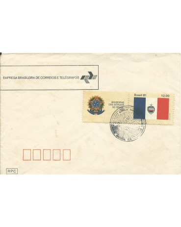 1982 Envelope da EBCT com selo e vinheta, 17.5.82 - 15.454