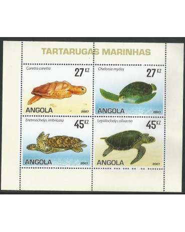 Tartarugas Angola 2007 Mint 15.678