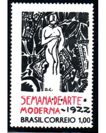 C732 Cinquentenário da Semana de Arte Moderna de 1972 Mint 15.818 