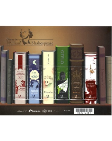 B205 Obras de William Shakespeare,mint 15.929