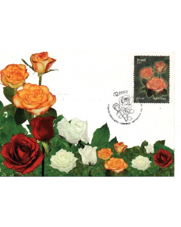 2007 Máx. Postal Oficial 258 16.378 Rosa Amarela