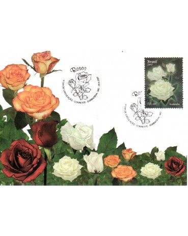 2007 Máx. Postal Oficial 258B 16.380  Rosa Branca