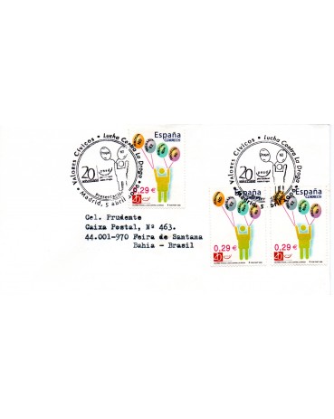 2006 Envelope circulado da Espanha para o Brasil  29.06,2006 - 16.572