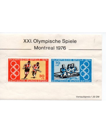 Alemanha Bundespost 1976 XXI Olimpíada de Montreal 16.956 Novo