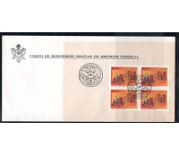 1991 Brasil 1991 Envelope com carimbo e quadra comemorativos do Corpo de Bombeiros do D.F. 17.039