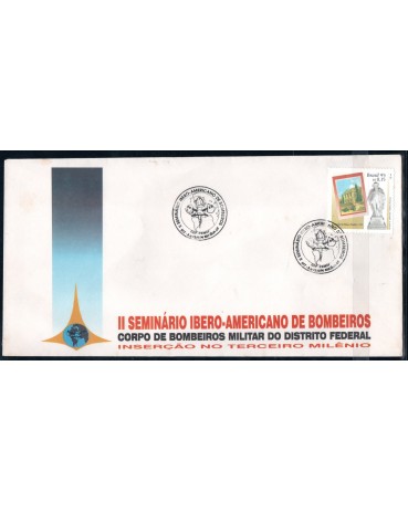 1996 Brasil 1996 Envelope do II Seminário Ibero-Americano de Bombeiros, DF 8 a 12.4.96 17.040