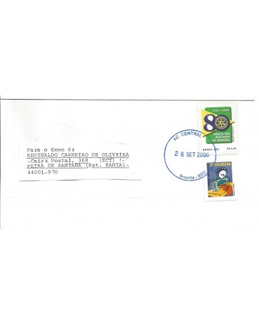 Brasil Rotary Clube 80 Anos no Brasil, Envelope Circulado 17.056