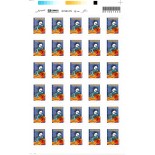 2011 Costureira - folha com 30 selos letras BR 17.183