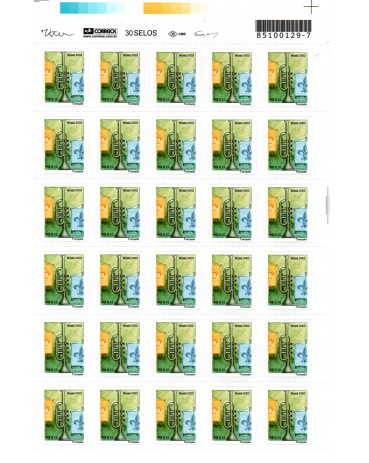 2005 Trompete folha com 30 selos 17.184