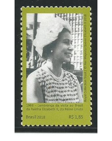 C3793  Visita ao Brasil da Rainha Elizabeth II do Reino Unido 17.305 Mint