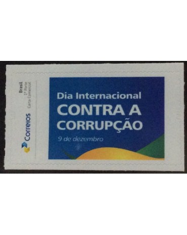 PB0032 Dia internacional Contra à Corrupção 2017 autoadesivo 17.445