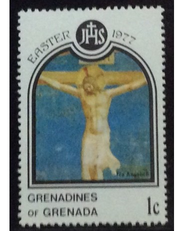 Grenadine e Grenada Páscoa de 1977 mint 17.479