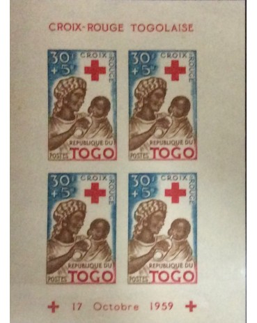 Cruz Vermelha Togo 17  de outubro de 1959 n/mint com goma 17.610