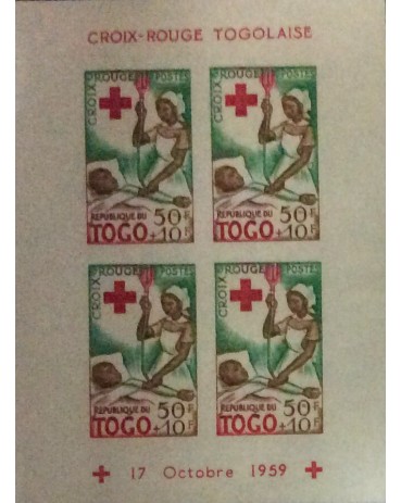 Cruz Vermelha Togo 17 de outubro de 1959 n/mint com goma 17.611