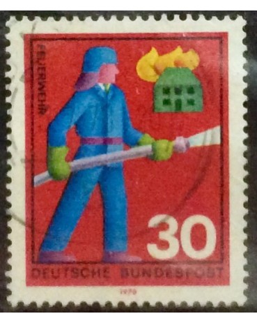 Alemanha Deutche Bundespost 1970 carimbado 17.661