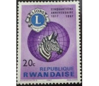 Rwandaise 1967 mint 17.678