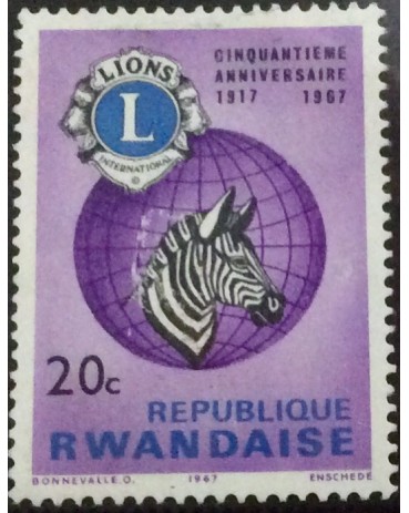 Rwandaise 1967 mint 17.678