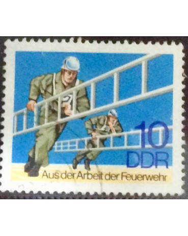 Alemanha DDR Bombeiros, carimbado 17.764
