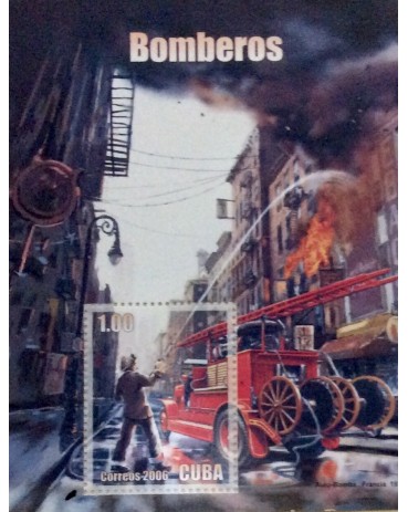 Bombeiros Cuba 2006 bloco mint sem goma 17.833