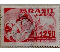Brasil 1957, carimbado, cem anos do corpo de bombeiros 17.931 O carimbo poderá ser outro