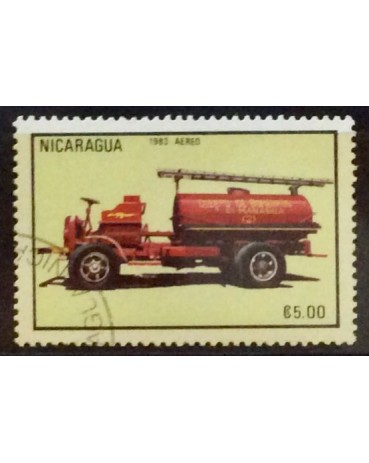 Nicarágua 1983, aéreo ,5,00 carimbado 17.965