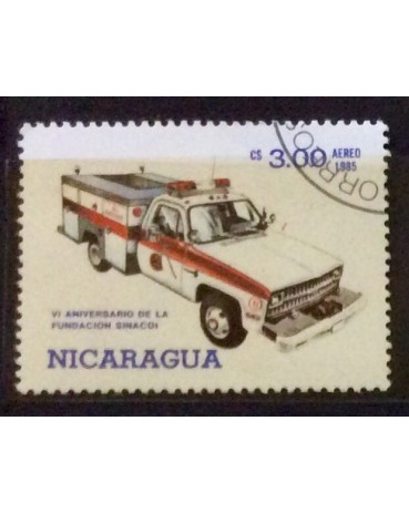 Nicarágua aéreo 1985/carimbado 17.970
