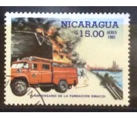 Nicarágua aéreo 1985 carimbado 17.972