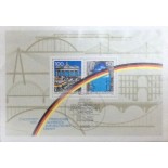 Alemanha Bloco Bundespost 1990 Carimbo comemorativo 18.298