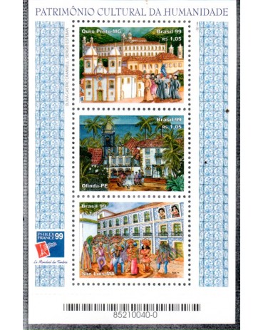 1999 B111 Patrimônio da Humanidade " Ouro Preto, Olinda, São Luís 1688 Mint