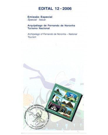 Brasil Edital 12 de 2006 carimbo Tartaruga em Fernando de Noronha 18.330