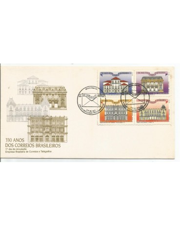 FDC 330 anos dos correios Brasileiros 1993 quadra 18.369