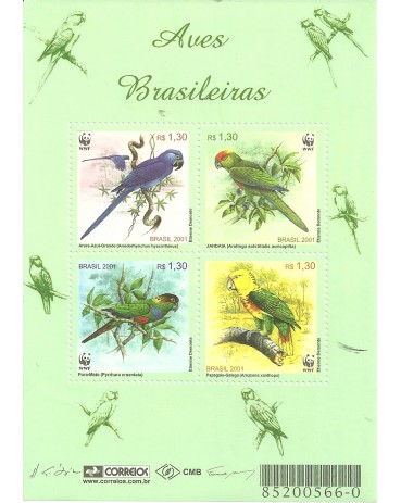 B119 Aves Brasileiras  1696 Mint