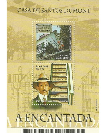 B127  Casa de Santos Dumont  " A Encantada"  Mint 1704