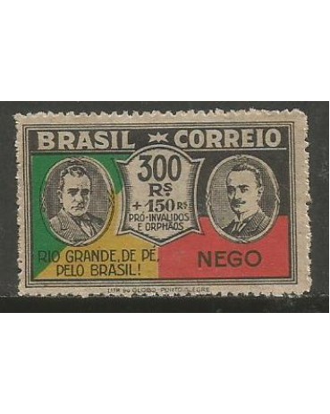 C32 300 réis Revolução de 1930 18.466 novo com goma