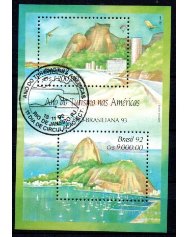 1992 B93 Ano do Turismo das Américas Pró Brasiliana 93 - 18.545 