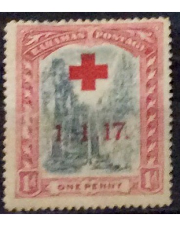 Bahamas 1 penny 1.1.17 novo com goma 18.707