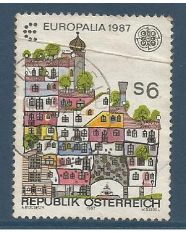 Áustria 1987  usado  18.737