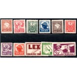 1932 C46/56 Campanha Constitucionalista  de São Paulo e Mato Grosso, 2ª coluna, novos com goma, com marcas de charneira 19.953
