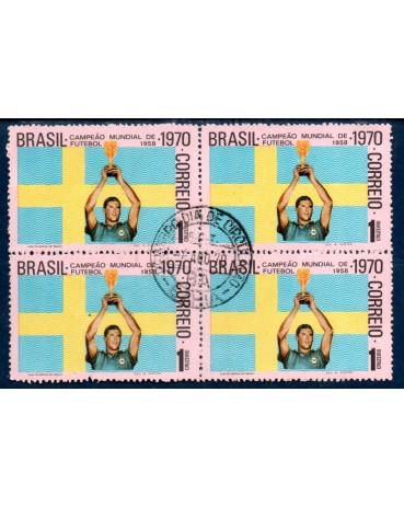 1970 -  C680 / 1970 Brasil Tricampeão Mundial de Futebol  "Bellini/Suécia  20.011 