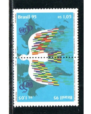 C1971/1972 - 1995  50 anos das nações unidas 20.014 Novo
