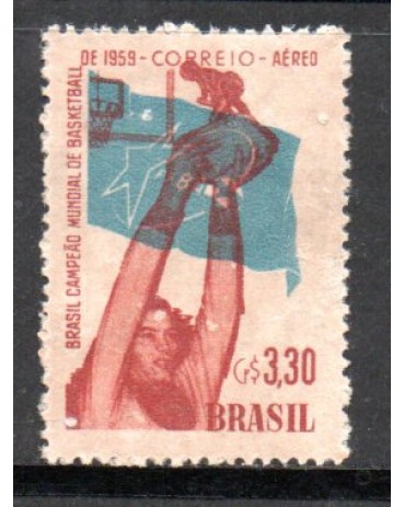 A087 Brasil Campeão Mundial de Basketball  de 1959 -  20.016 M